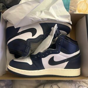 Nike Air Jordan 1 Retro High OG Midnight Navy Black White
